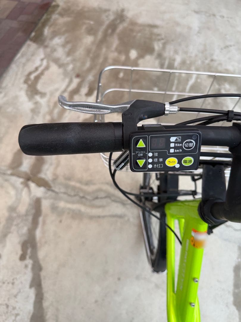 電動アシスト自転車 ヤマハPAS-CITYX バスケット付き グリーン