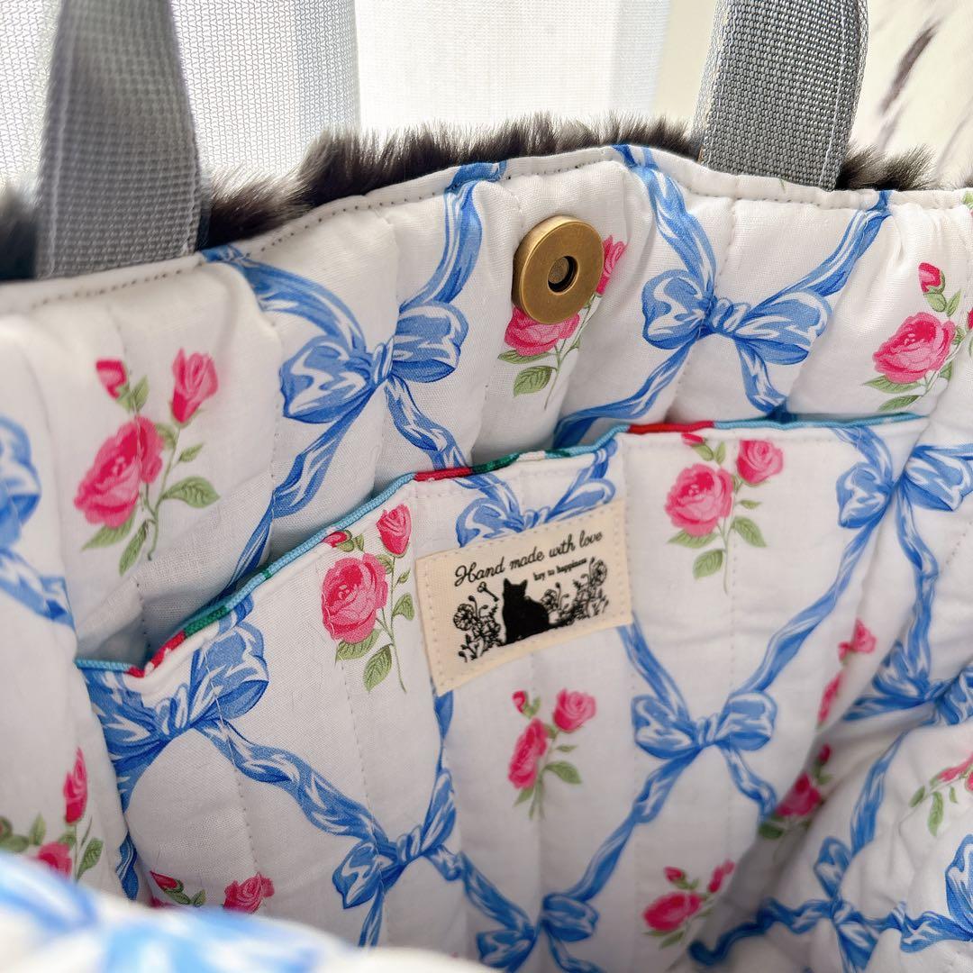 牡*格様 コヤンイサムチョン　バック　クラウディちゃん 艶ハート　ネイビー