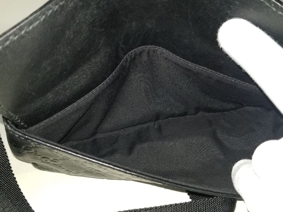 グッチ ブラウン グッチッシマ ベルトバッグ ブラック