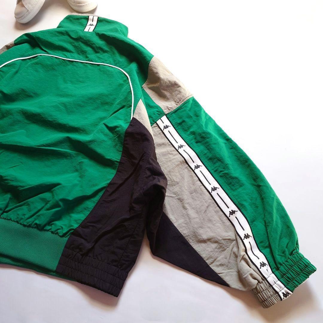 ☘️新品 カッパ Kappa トラックジャケット ナイロンブルゾン グリーン L