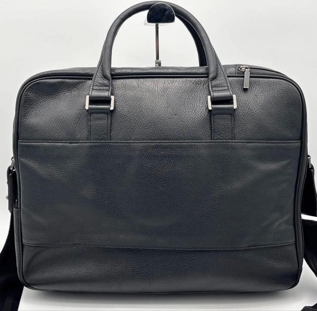 【極美品】dunhill アボリティーズ ビジネスバッグ 2way パスケース付