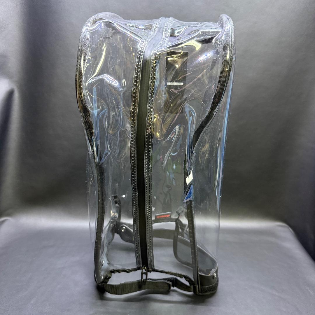 ◉Bc右1011 未使用保管品 ゴルフ キャディバッグ フード 透明 エナメル