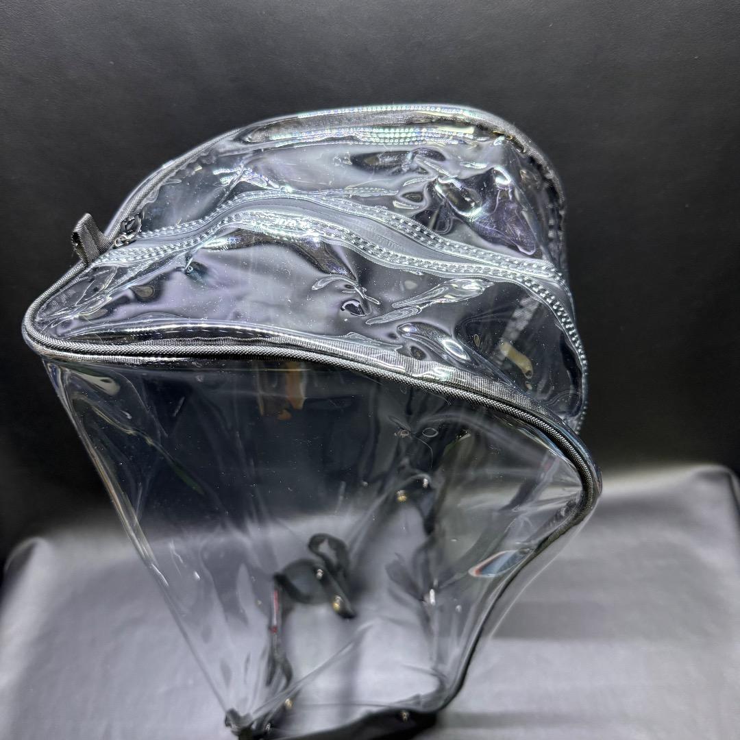 ◉Bc右1011 未使用保管品 ゴルフ キャディバッグ フード 透明 エナメル