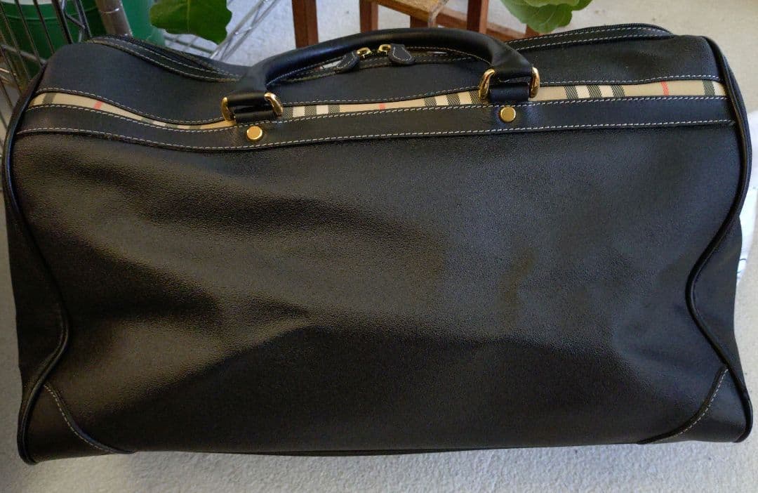 難あり　BURBERRY GOLF（バーバリーゴルフ）ボストンバッグ ブラック