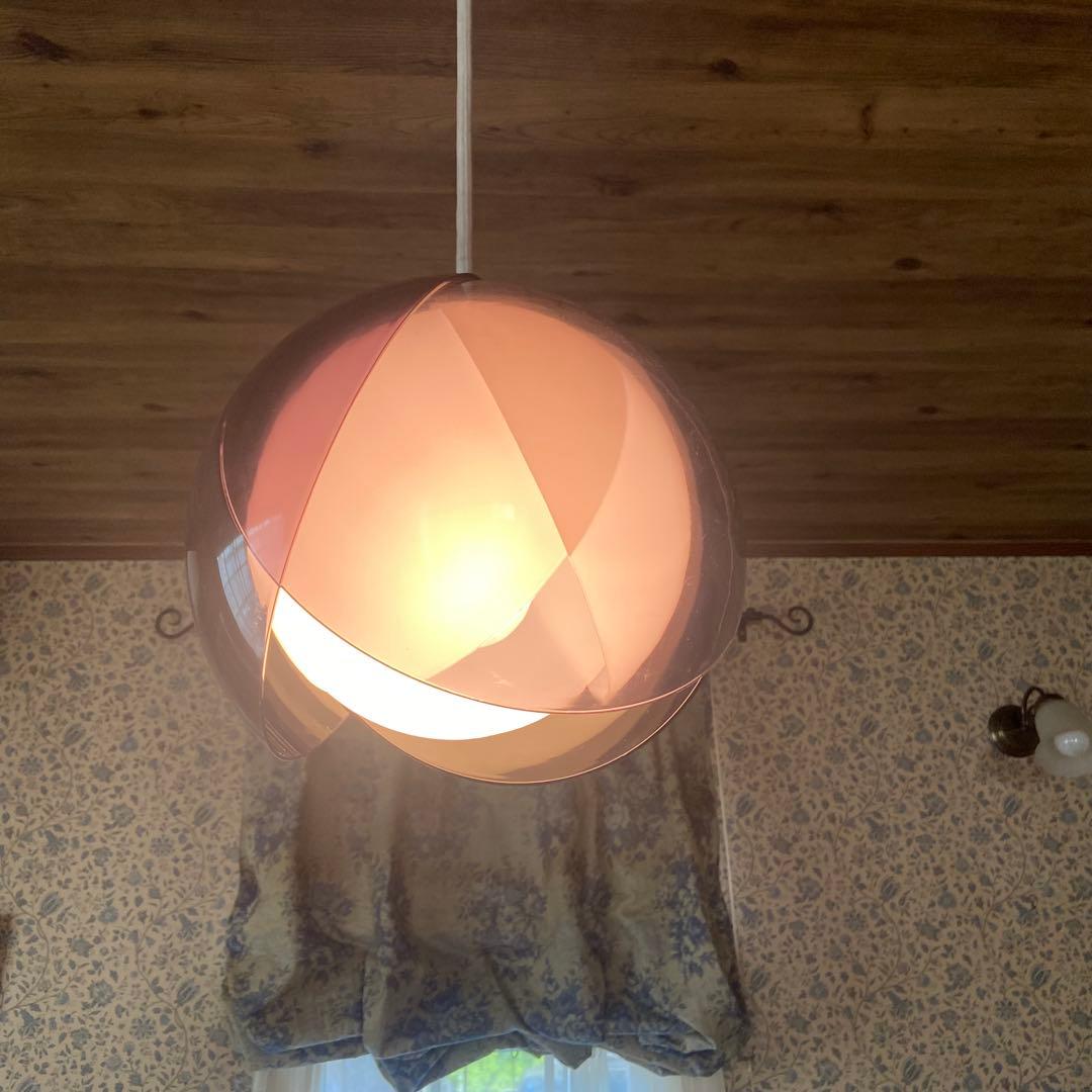 昭和レトロ　チューリップライト　希少カラー　ペンダントライト　スペースエイジ