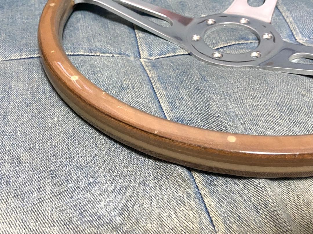 ウッドステアリング　365mm ハンドル　即納◎