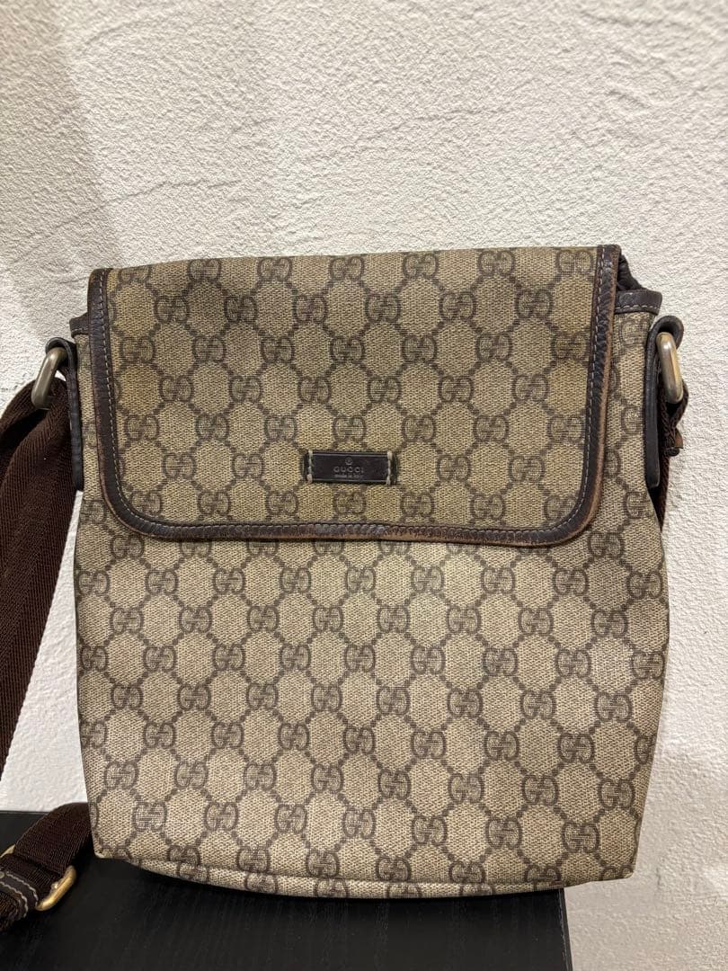 GUCCI グッチ ショルダーバッグGGスプリームフラップラグジュアリー