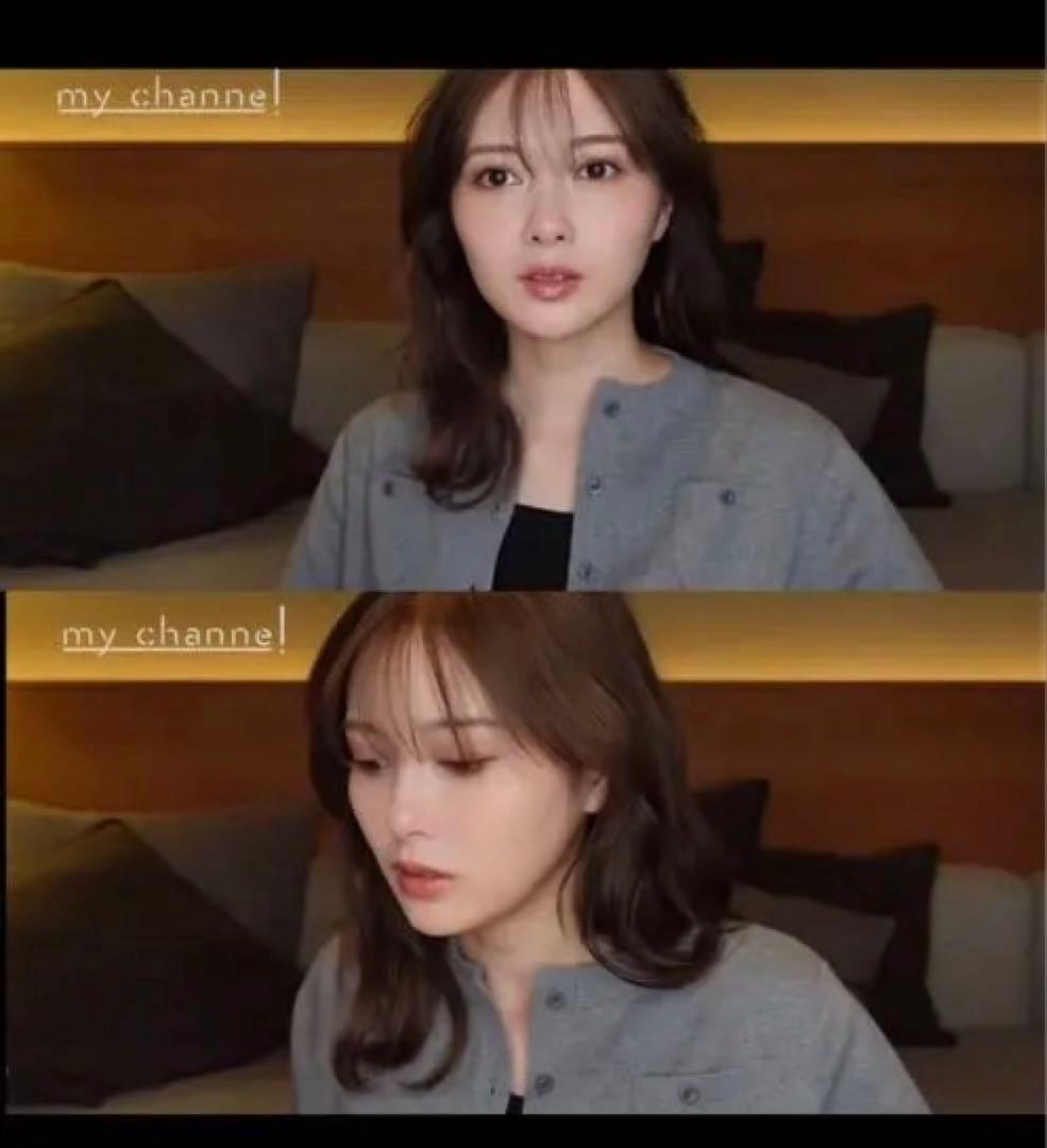 CABaN コットンカシミヤ クルーネックカーディガン　ライトグレー　XS