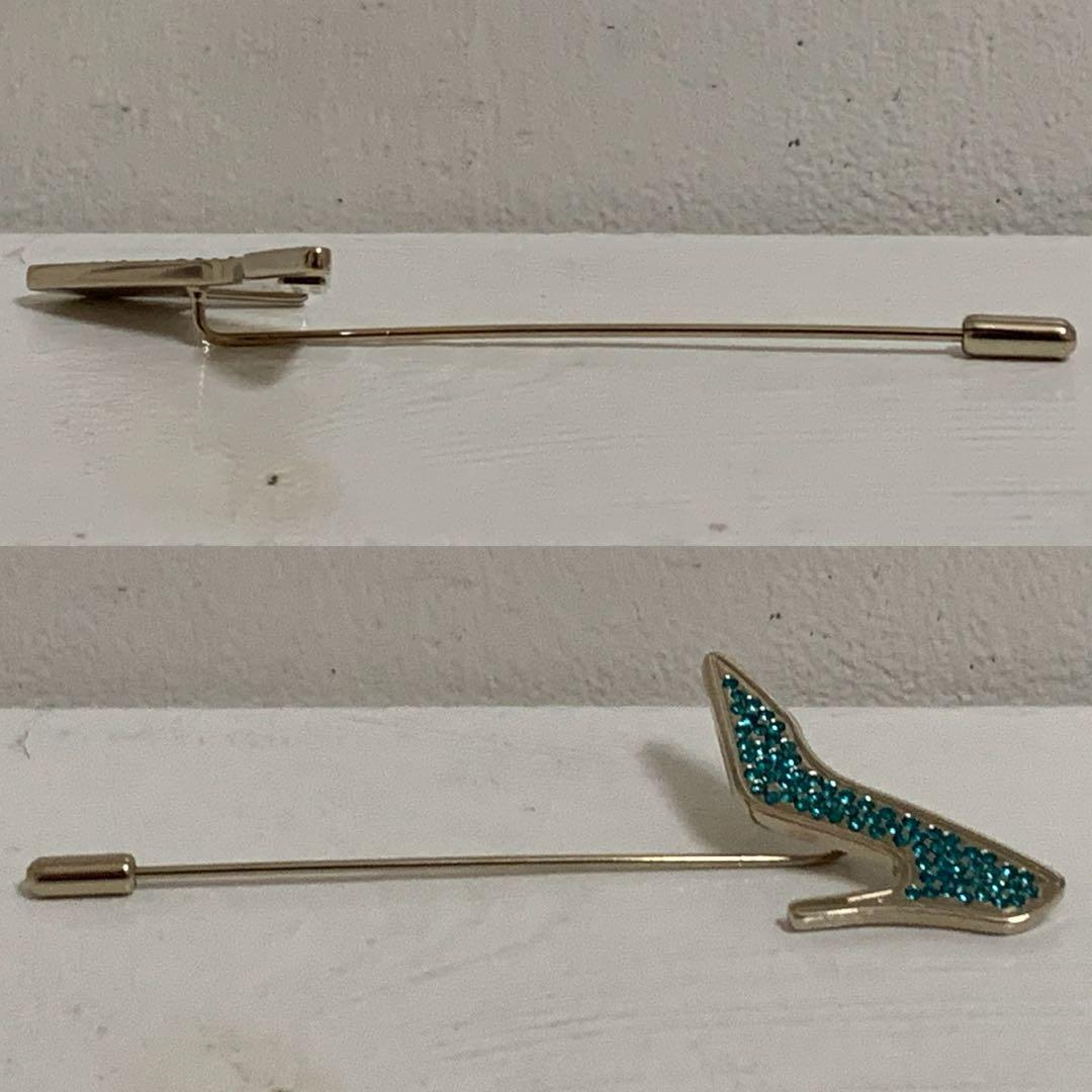 Farragamo VINTAGE ITALY製 パンプスデザイン ピンブローチ