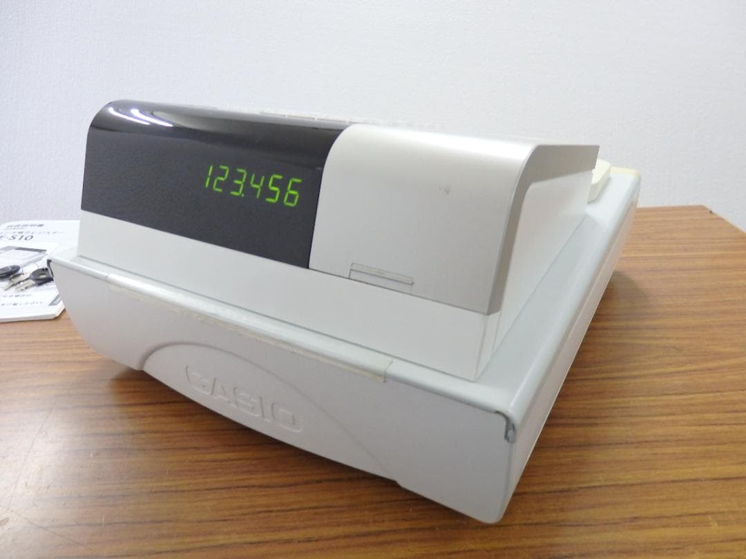 CASIO SE-S10 電子レジスター ホワイト 8部門　250926