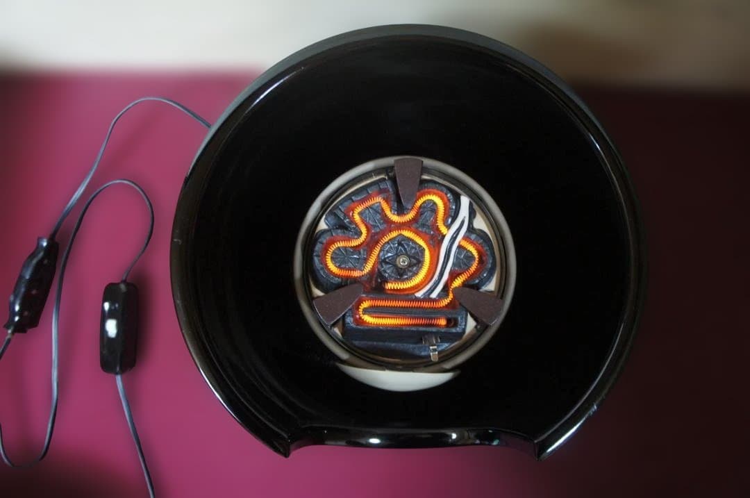 ☆ 創巧野々田 真塗風 炉(紅鉢型)400w電熱器 在銘 棗釜他フルセット送料込