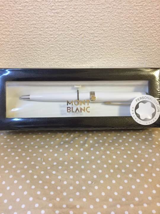 モンブラン　白ボールペン　新品