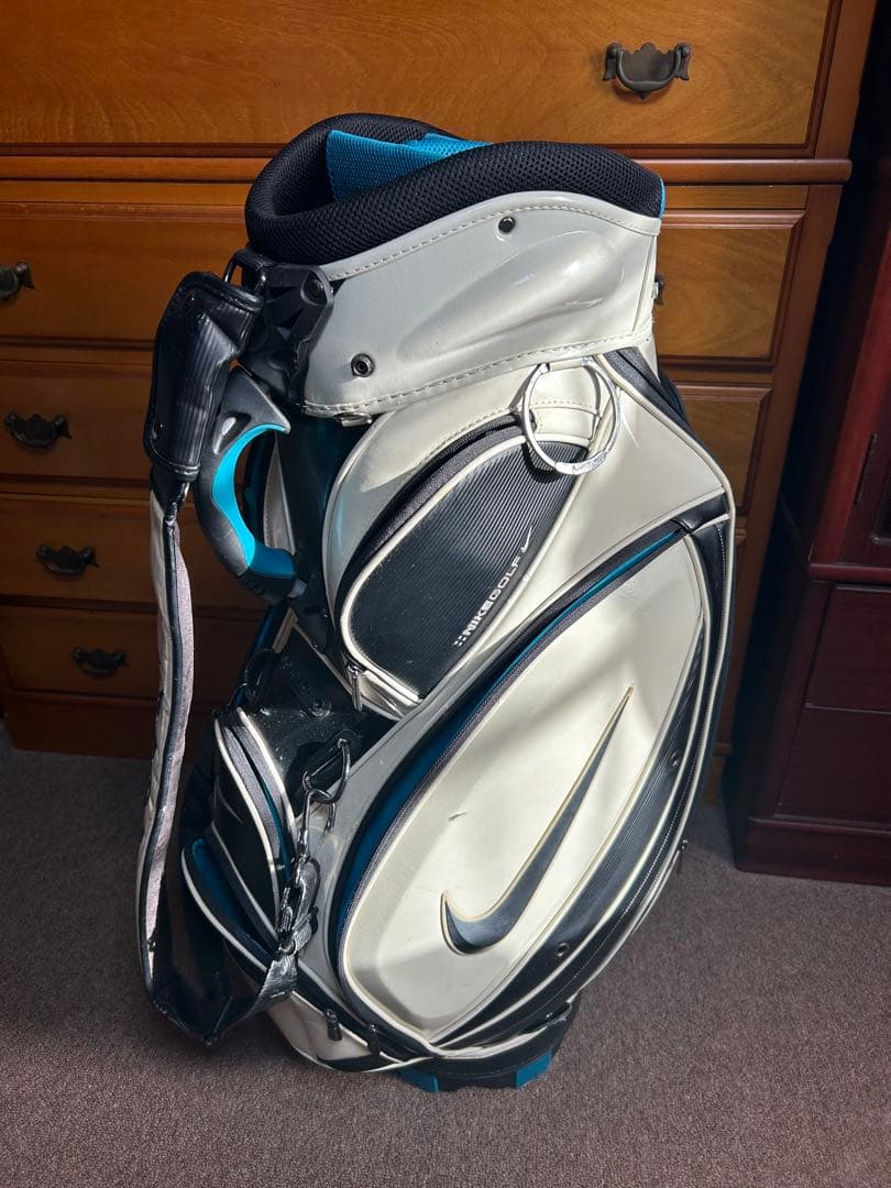 ナイキ キャディバッグ ホワイト/ブラック/ブルー