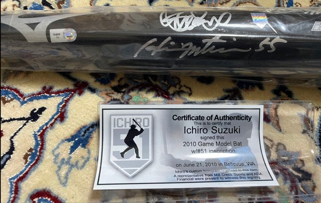 イチロー サイン入り 2010年モデル バット