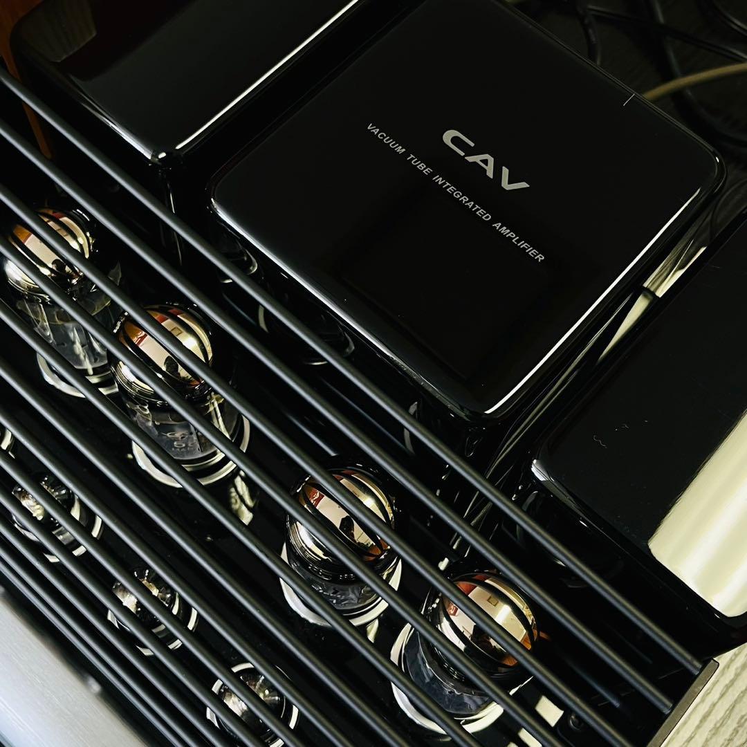 メーカー点検済 CAV製 真空管プリメインアンプ T-5 SPケーブル付属