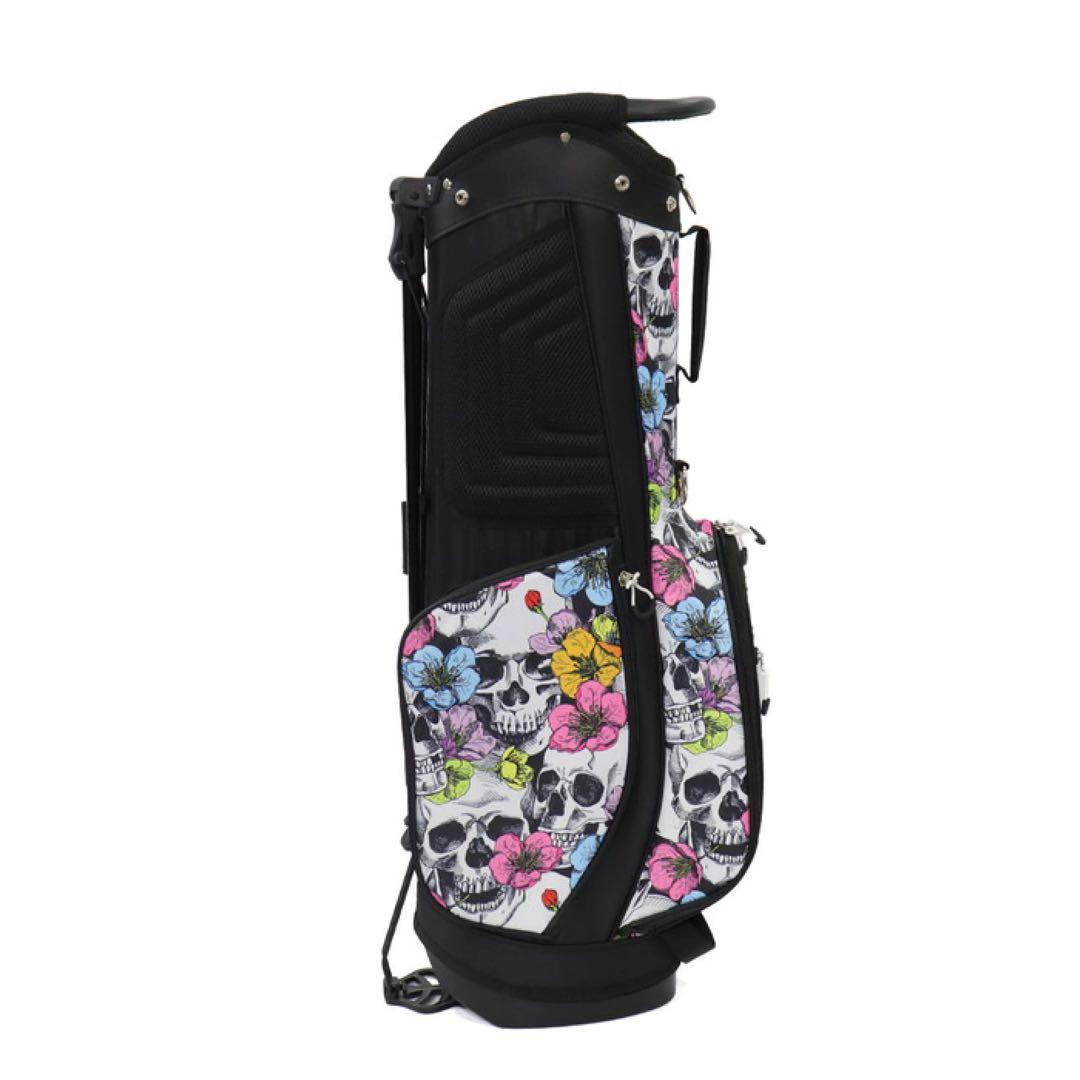 【新品】ラウドマウス キャディバッグ 8.5型 スカルフラワーズ 151