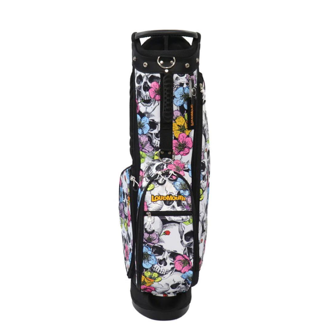 【新品】ラウドマウス キャディバッグ 8.5型 スカルフラワーズ 151