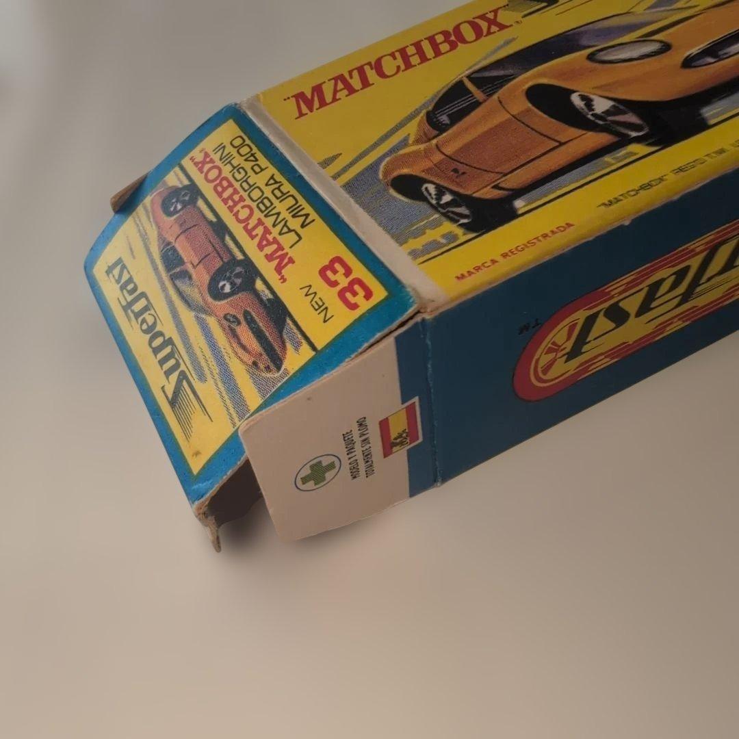 [美品・希少品]マッチボックスNo.33ランボルギーニ ミウラ P400 当時物
