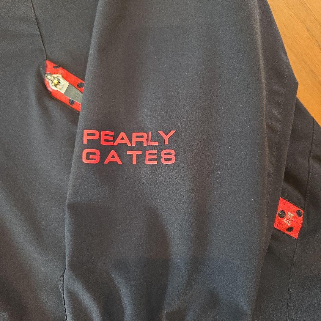 サイズ5 中古品★パーリーゲイツ ナイロン ブルゾン 黒 メンズ ゴルフ