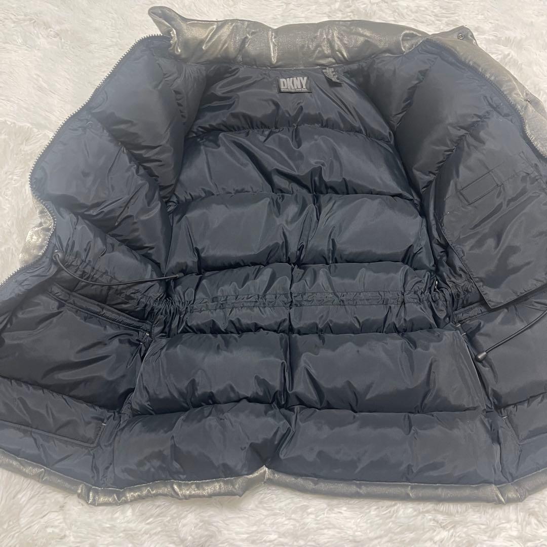 ダナキャランDKNY メタリック シルバー ダウンジャケット ヴィンテージ90s