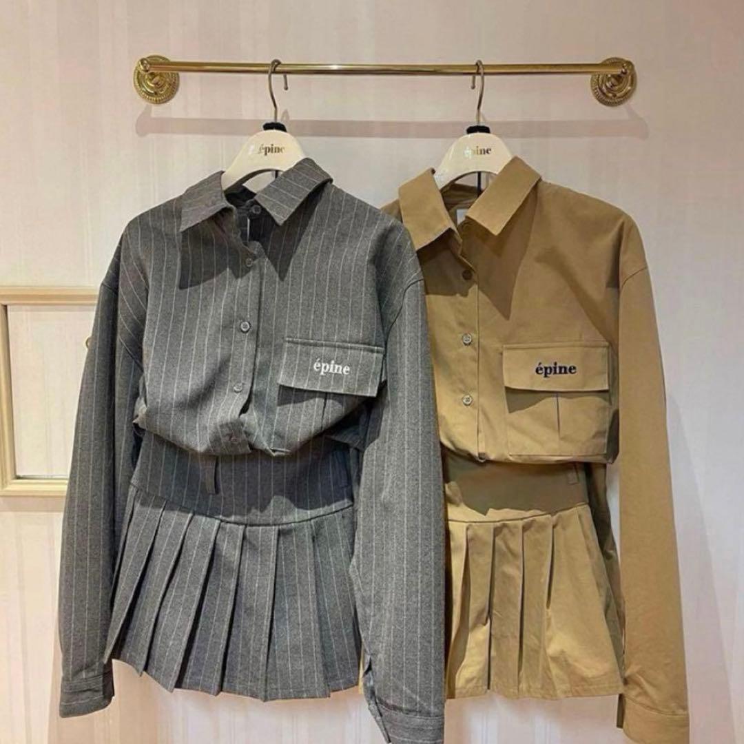 épine over design shirt stripe