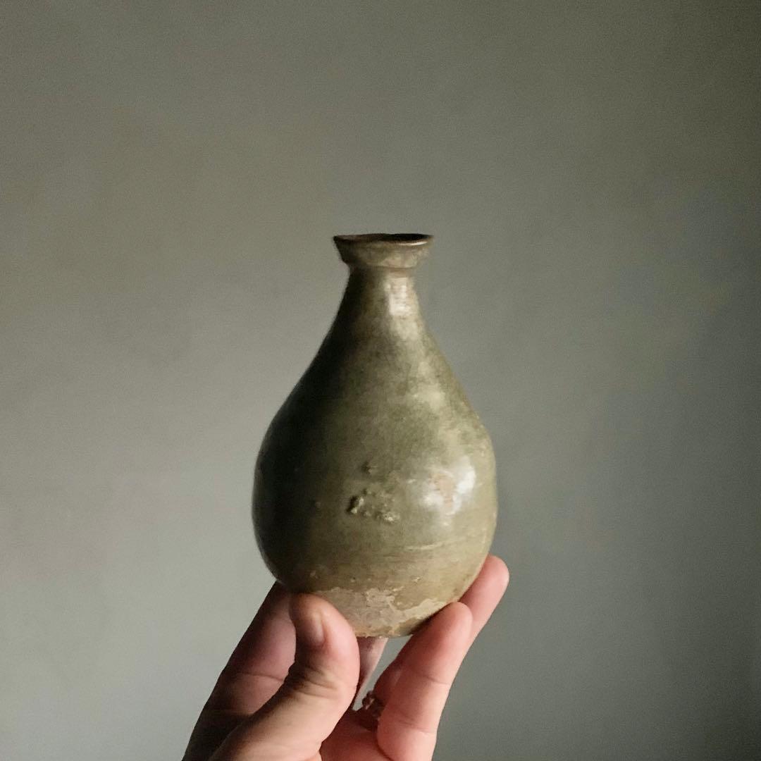 高麗青磁 徳利 容量約200ml 独酌に 古美術 古道具 アンティーク 朝鮮美術