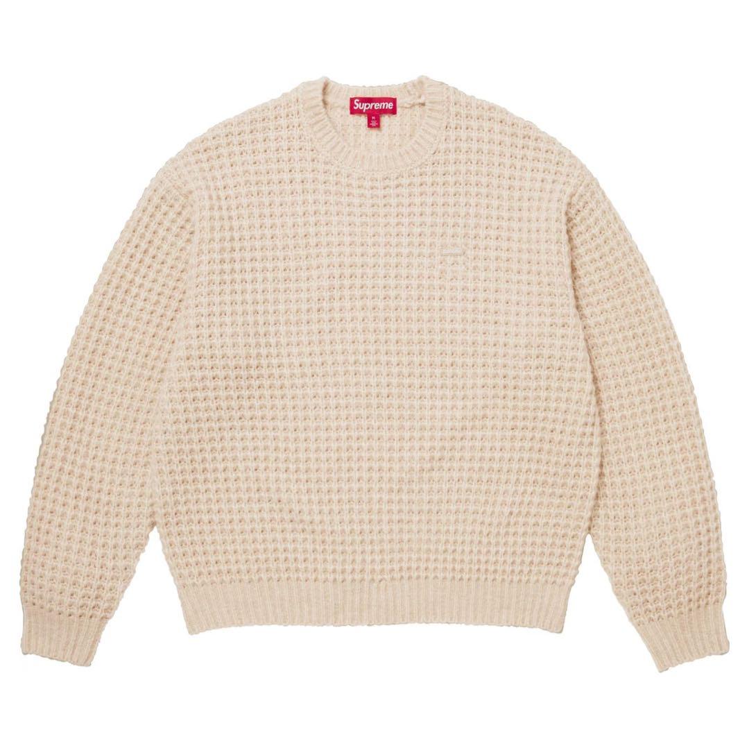 【M】Supreme Small Box Waffle Sweater