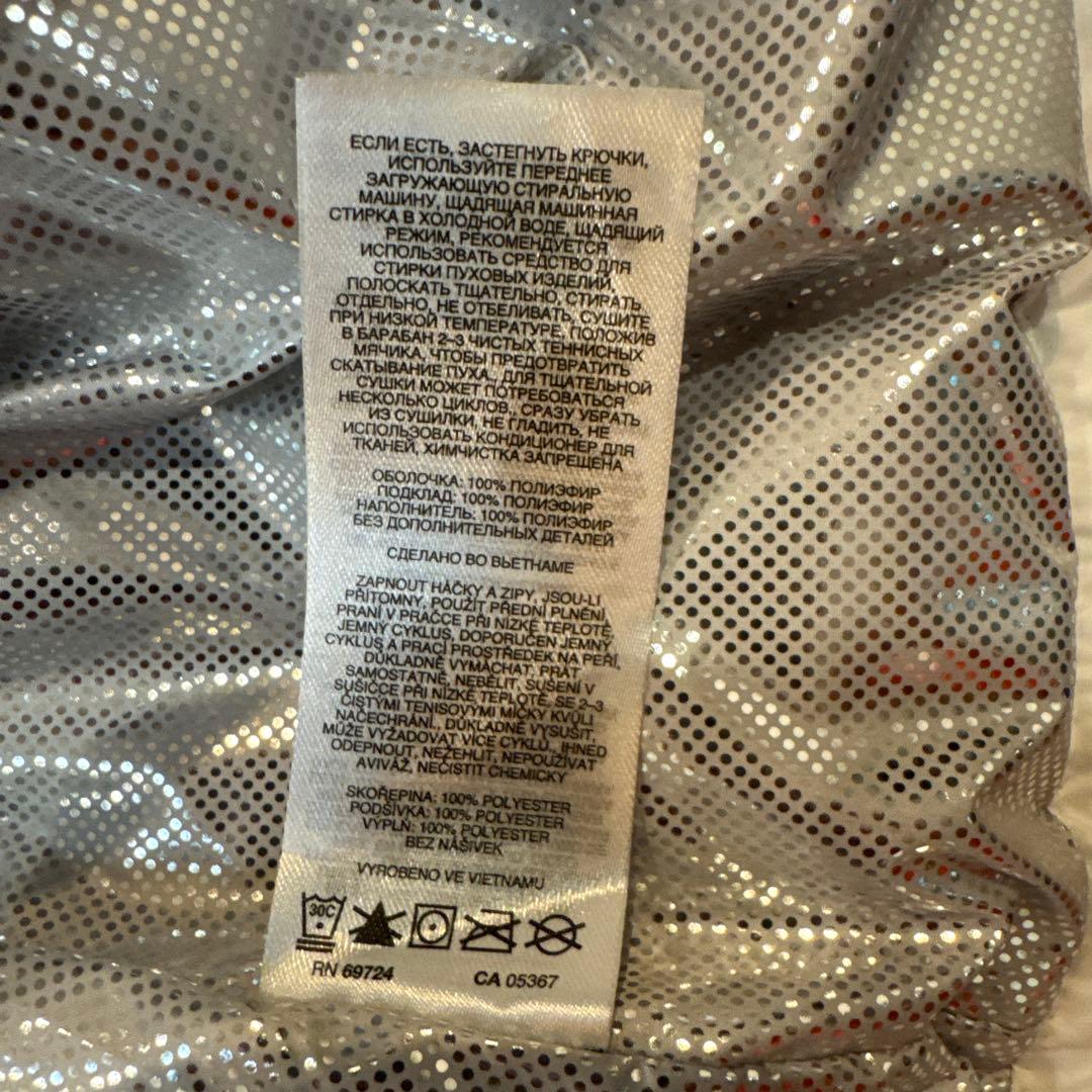 コロンビア　Columbia フード付きアウターウェア 黒白　インナーダウン