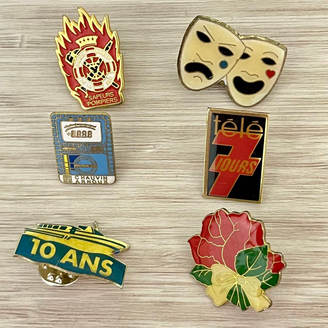 集めたくなる フランス　ピンバッジ　200個セット　まとめ売り　ヴィンテージ 2