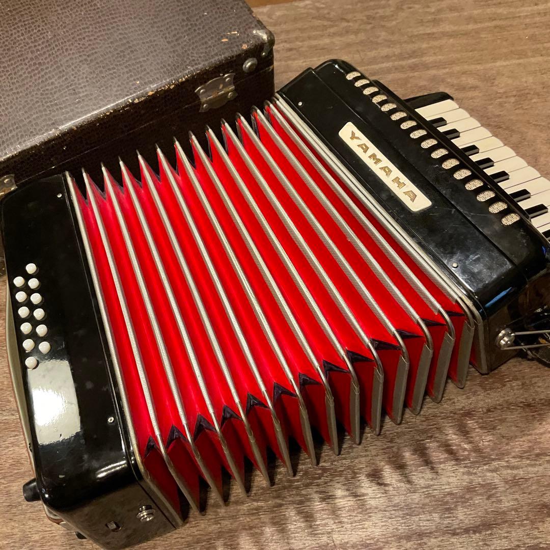 YAMAHA ヤマハ アコーディオン 25鍵盤 BLACK ブラック 黒 レトロ