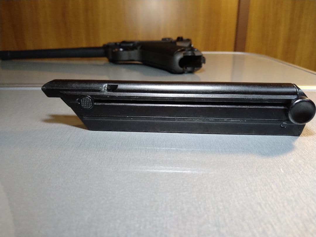 作動快調な美品！タナカ　ルガーＰ０８　８インチアーティラリー　ＨＷ樹脂！ガスブロ