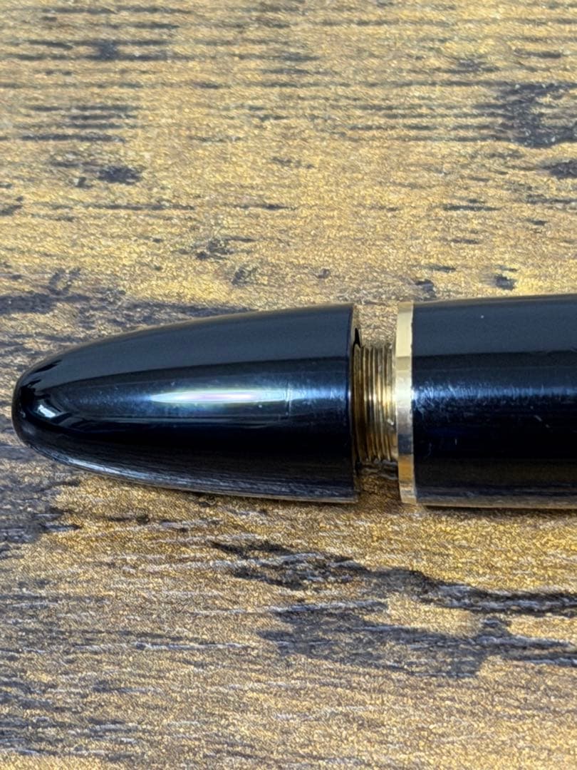 筆記確認&洗浄済　三帯　ヘミングウェイ芯 18K モンブラン　万年筆　中字