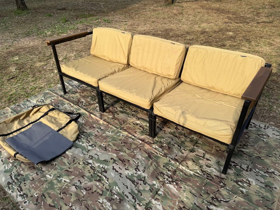 アウトプットライフ エアグランプソファ3P アウトドアチェア 送料込み！