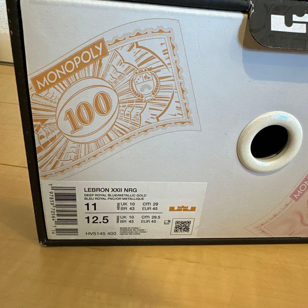 シューズ(男性用) lebron 22 monopoly token 29cm