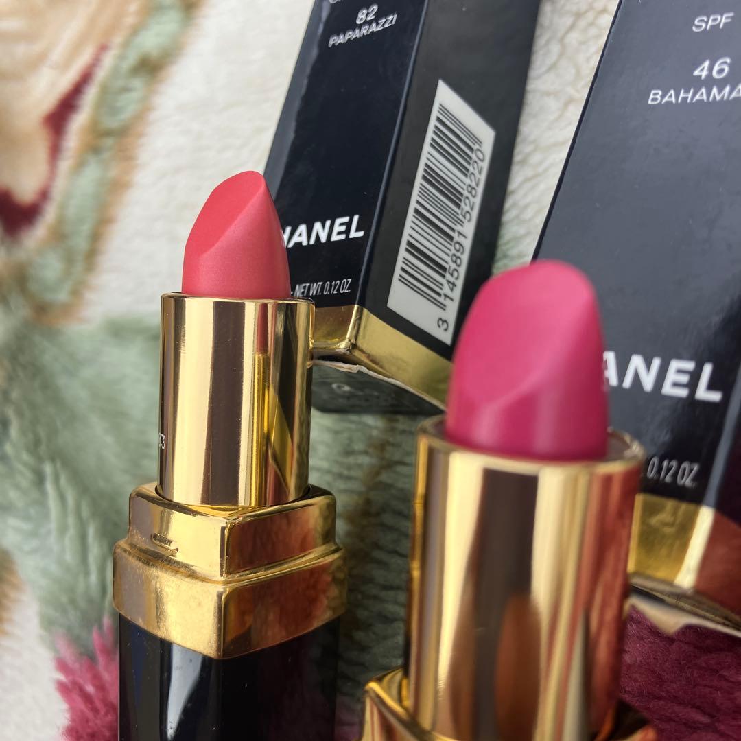 シャネル　リップ　鏡　メイクアップベース