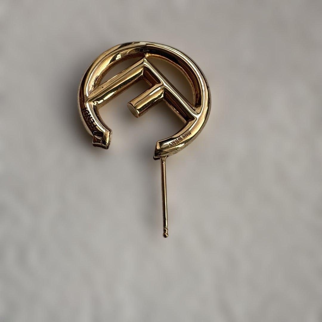 FENDI earring フェンディピアス エフイズ 片耳のみ ゴールド系