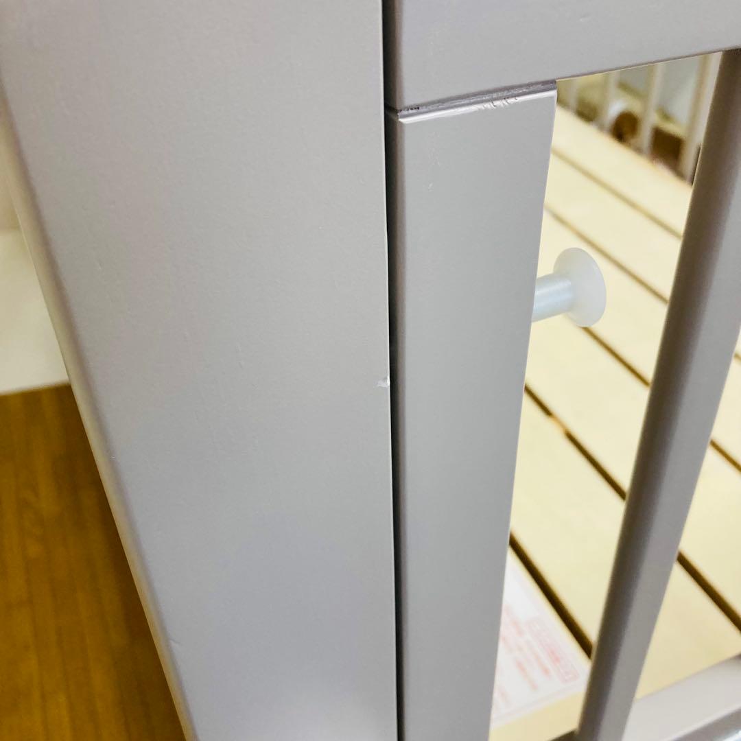 なるみ 大和屋　ノモック　Wオープンハイタイプ　ベビーベッド　グレー