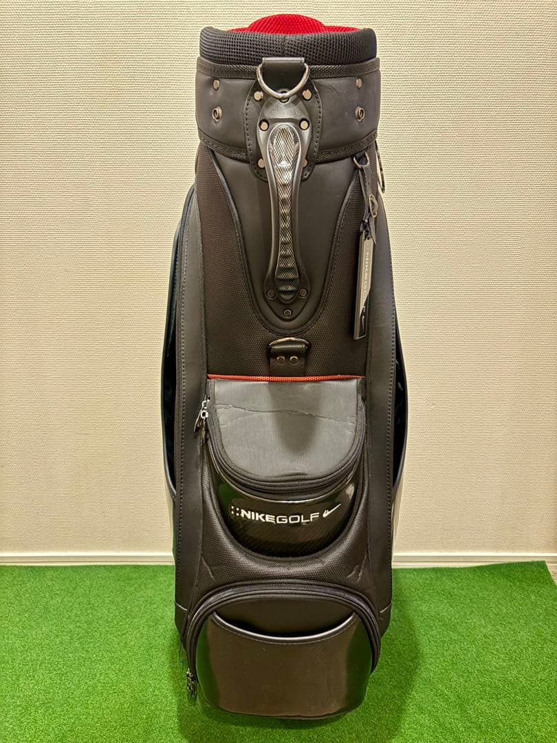 【希少】ナイキ ゴルフ キャディバッグ カート型 ブラック シルバー