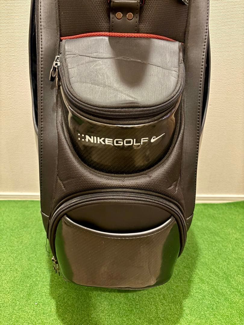 【希少】ナイキ ゴルフ キャディバッグ カート型 ブラック シルバー