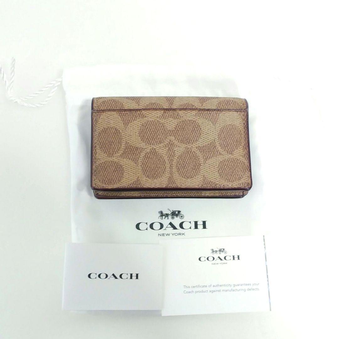 未使用品☆コーチ☆ビジネス カードケース 名刺入れ☆レディース メンズ