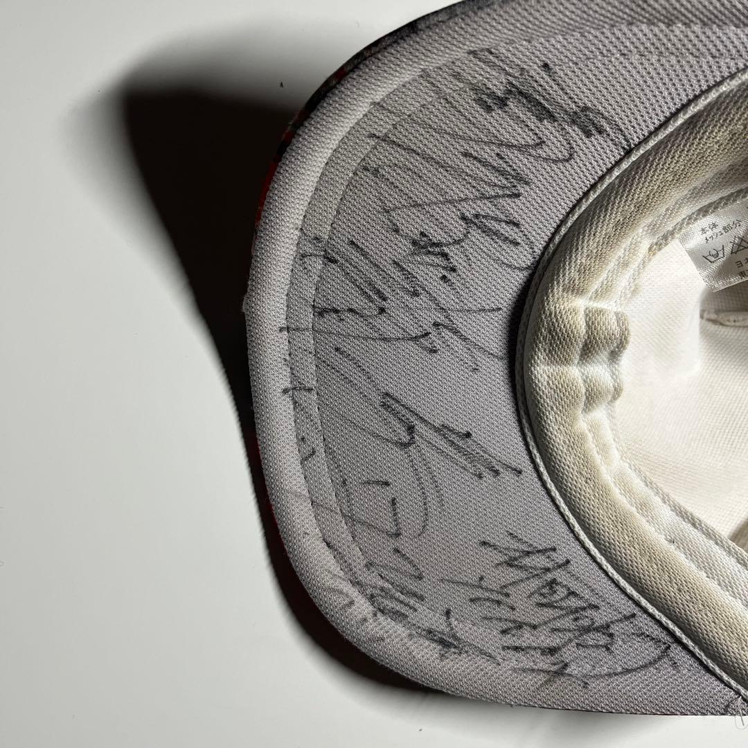 迷彩デザイン サイン入りキャップ