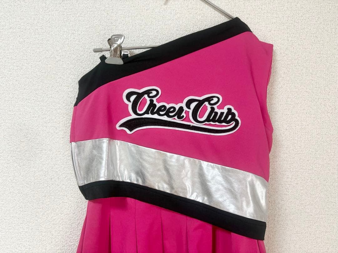 Cheer Club Lサイズ チアリーディング衣装 赤 ピンク2着セット