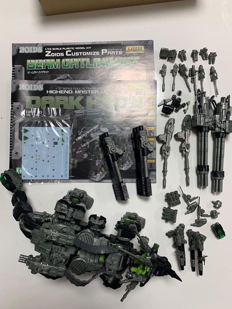 ゾイドhmm ダークホーン　ビームガトリングガンセット　まとめ