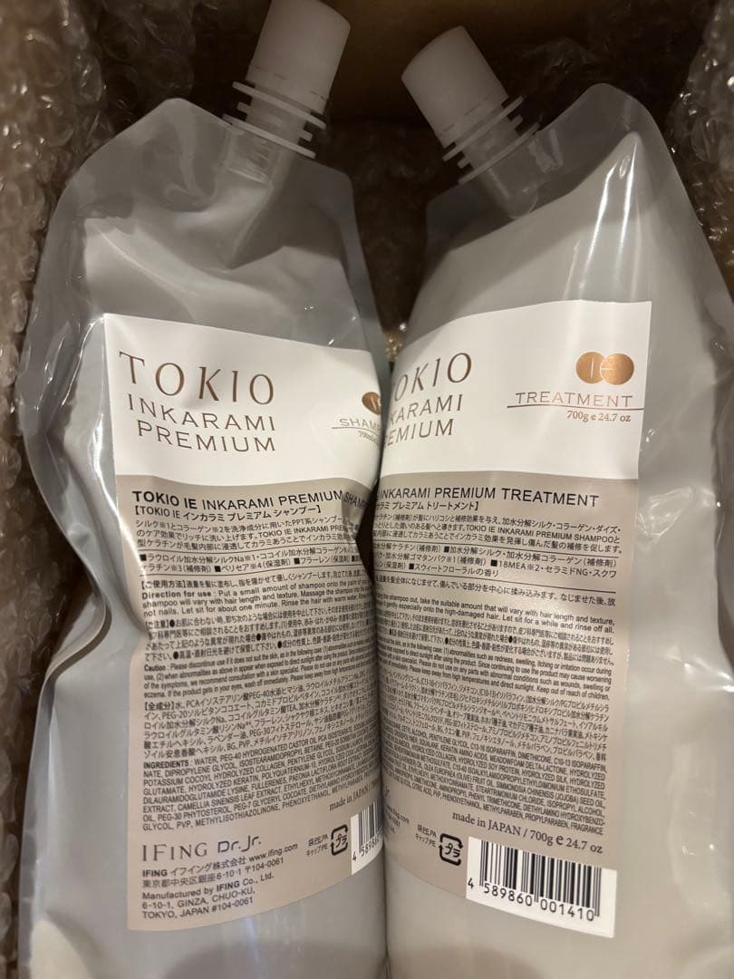 TOKIOインカラミプレミアムシャンプートリートメント詰め替え700セット