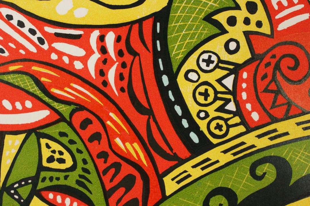 No4673額装　N.オヴァサコヴァ　リトグラフ「母性愛」85/100 送料無料