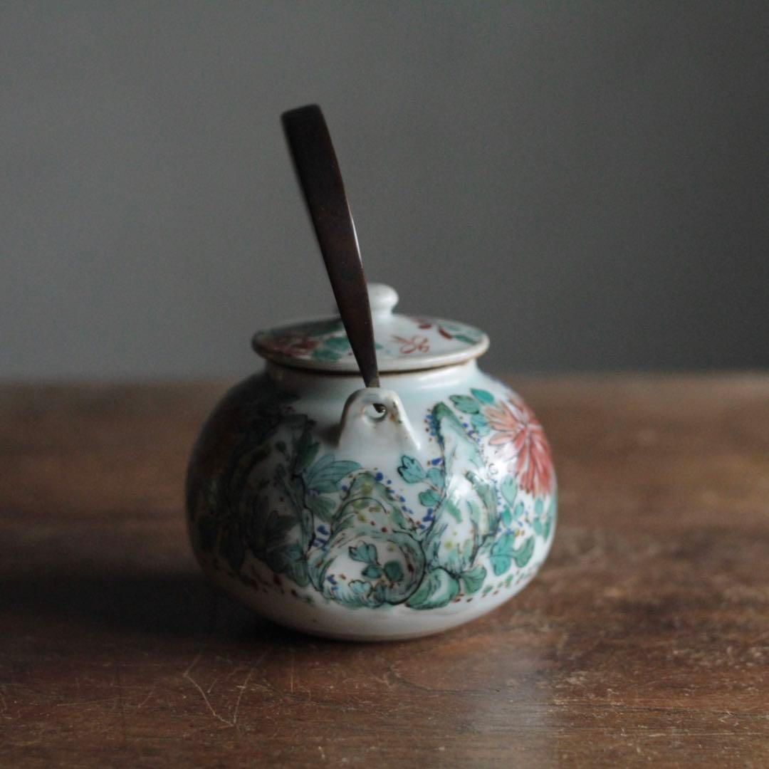 薩摩平佐 色絵 ちょか 急須 古美術 古道具 アンティーク