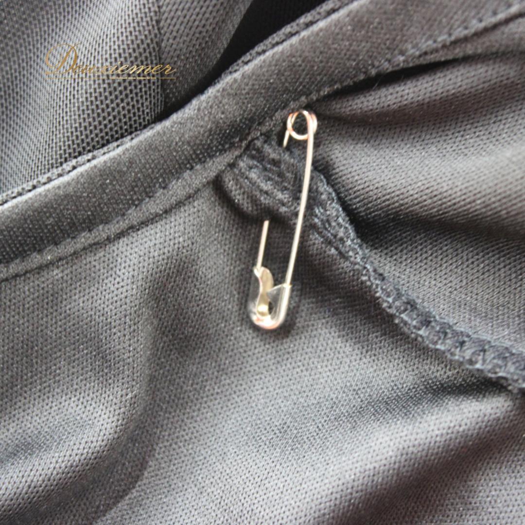 【美品 社交ダンス衣装】上下セット ICHIOKU 黒 ブラック ラインストーン