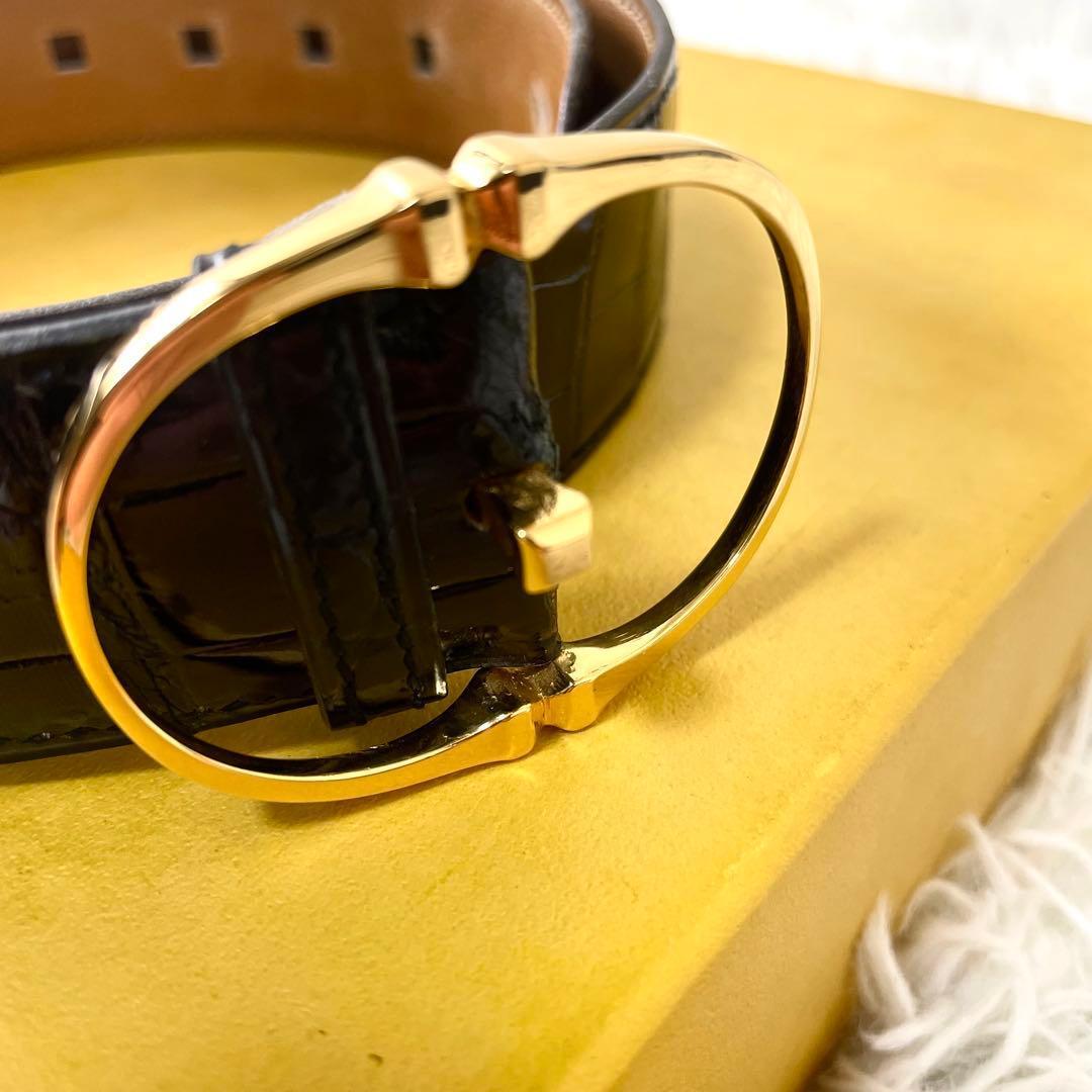 エルメス　HERMES レディース　ベルト　ブラック　黒　ゴールドバックル