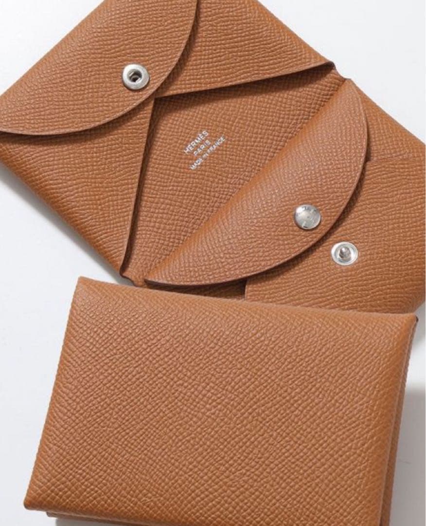 週末限定セール【正規品】エルメス　名刺入れ　カルヴィ カードケース　ゴールド