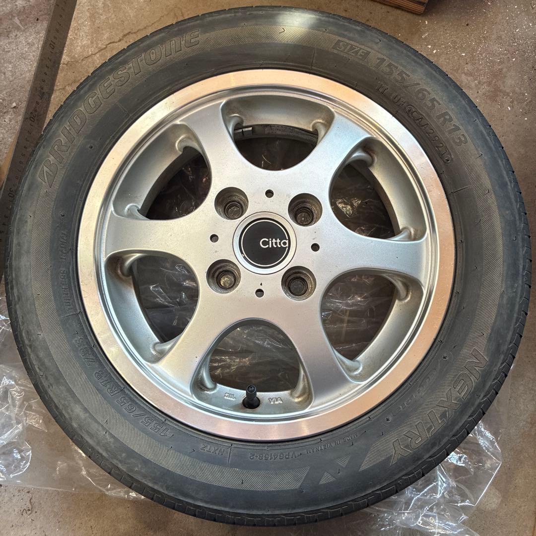Bridgestone 155/65 R13 タイヤ・ホイールセット4本セット